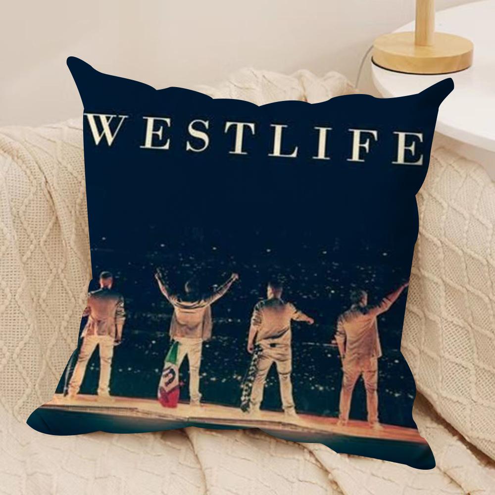 Cool WWestlife Cushion Cover Soft Plush Fabric DoubleSided Printed Sofa Cushion Cover for All Seasons Home Decor Gift