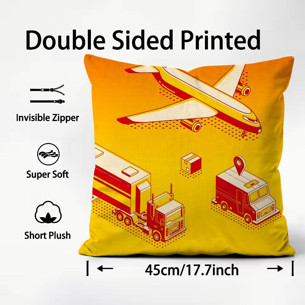 D-DHL Hot E-Express Cushion Cover Comfortable Reversible Pillow Cover Ideal for Car Sofa Bedroom & Beyond