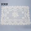 White Lace Doilies for Home Decor Retro Placemat, Floral Doilies, Embroidered Table Mat, Coasters Sheer Mesh Doily Tea Cup, Vase, Coffee Accessories