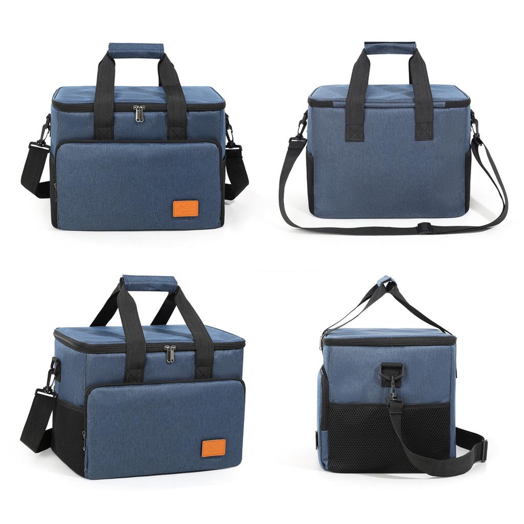 Insulated Lunch Box For Men & Women – Leak-Proof Cooler Bag With 4 Pockets, Adjustable Strap, Perfect For Work, Travel, And Picnics