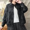 Women's Jacket Spring Autumn Outerwear Loose Single Breasted Plaid Jacket   Oversized Jacket Coat