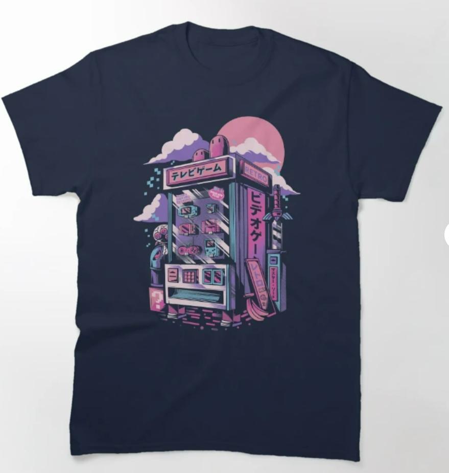 

Retro gaming machine Classic T-Shirt Men s Clothing American vintage high street summer essential explosive09149 4XL