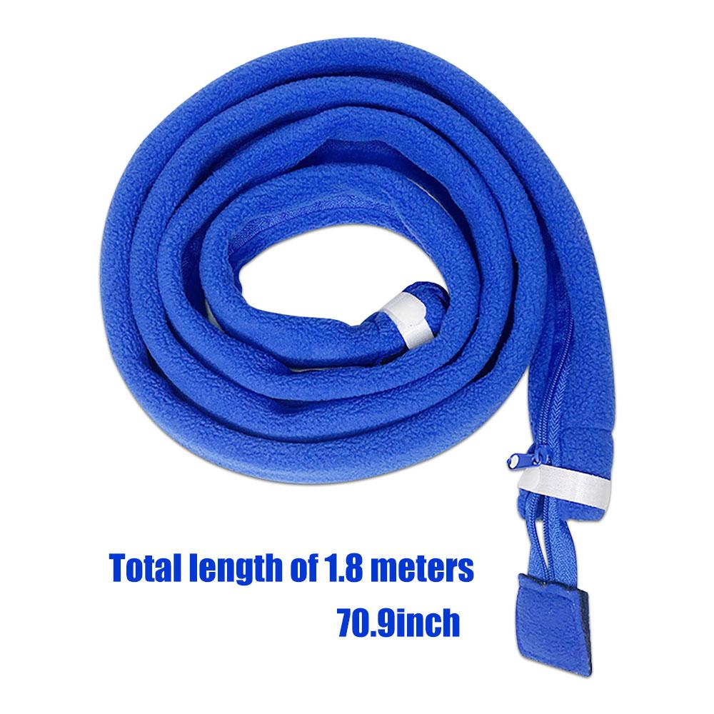 

CPAP Hose Tube Cover CPAP Hoses Zippered Tubing Wrap Pipe Protector Cushion CPAP Accessory Prevent Noise Ventilator Hose Cover 1pcs синій