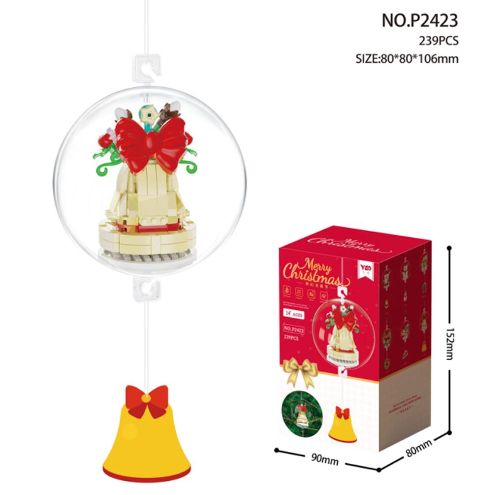 Christmas Pendant Ball Building Blocks Mini Bricks Bell Snowman Santa Claus Christmas Tree Decorations For Home Christmas Gifts