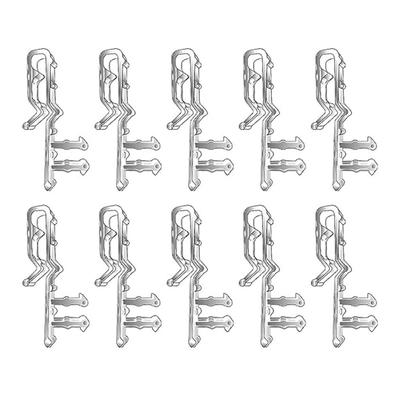 24pcs Plastic Valance Clips Clear Horizontal Blind Clips Wood Blind Valance Replacement Window Blind Clips Decorative Blinds