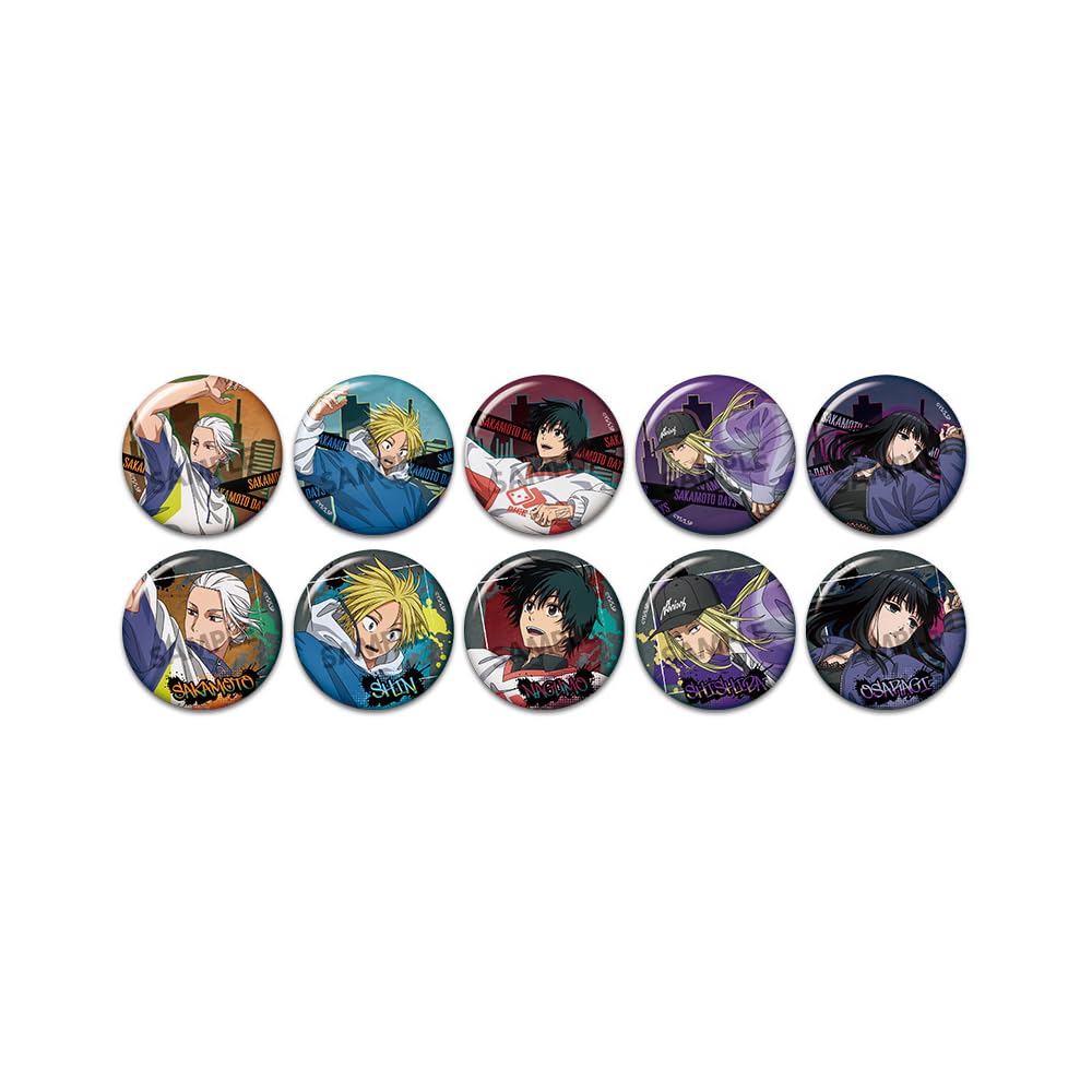 SAKAMOTO DAYS Original Trading Badges Parkour ver. (10 badges in 1 box)