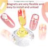 6pcs Tips Stand Holder Alloy Art Rhinestone Display Tip Holder Salon DIY Practice Manicure Tool