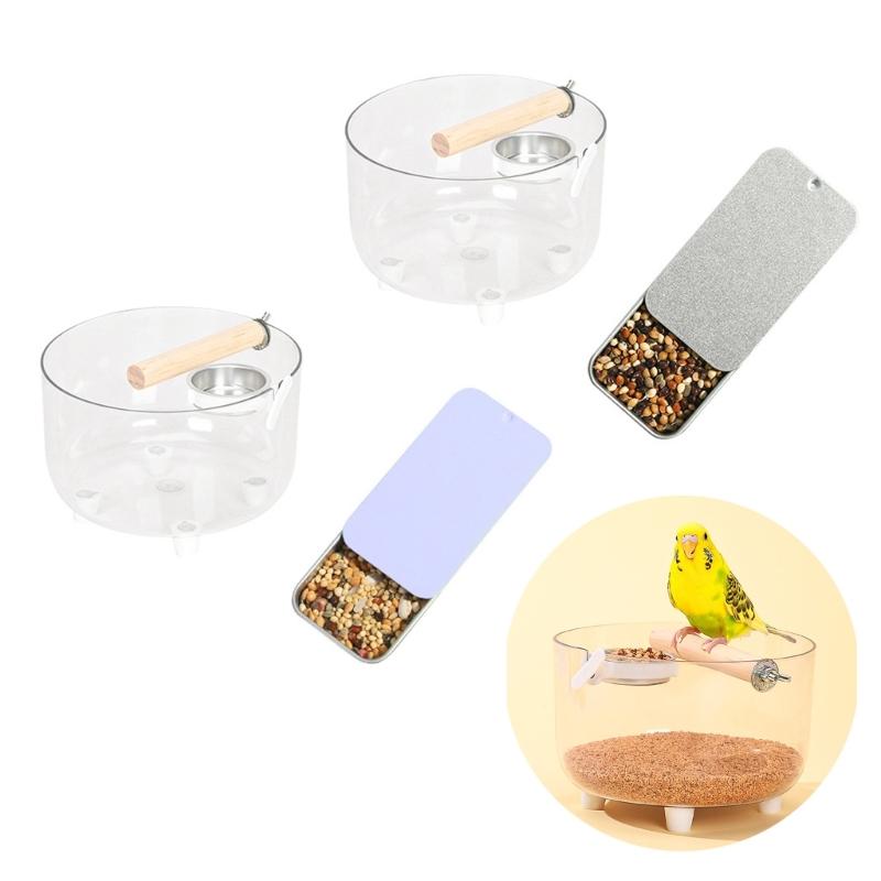 Bird Toilet Stand For Parrots Training Sett With Removable Tray Safe Substance Cage Mounting Pet Bird Accessory