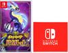 Violet Switch Nintendo Switch Logo Design Microfiber Cloth Included Pokémon - [Bonus]