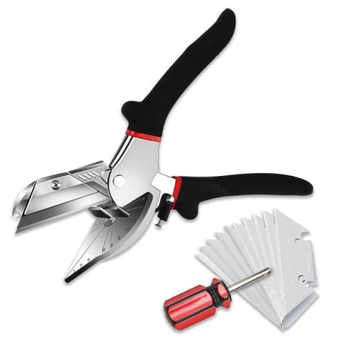 Nicheez Mole Cutter, Universal Cutter, Adjustable Angle, Multi-Angle Scissors, 10 Replacement Blades, Screwdriver Included