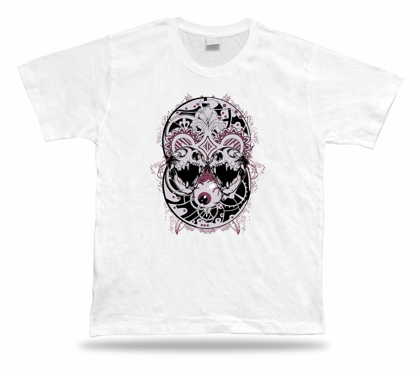 

Tshirt Tee Shirt Birthday Gift Idea Eye Ball Skull Tribal Stylish Symbol Tattoo 5XL різнокольоровий