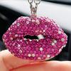 High-quality material: Made of high-quality alloy and shiny rhinestones, wear-resistant corrosion-resistant, you can hang it on the rearview mirror at