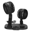   5V USB Car Cooling Fan 2 Speed Wind Quiet 360 Deg Rotatable Portable Dual Head Desk Fan for SUV RV Truck