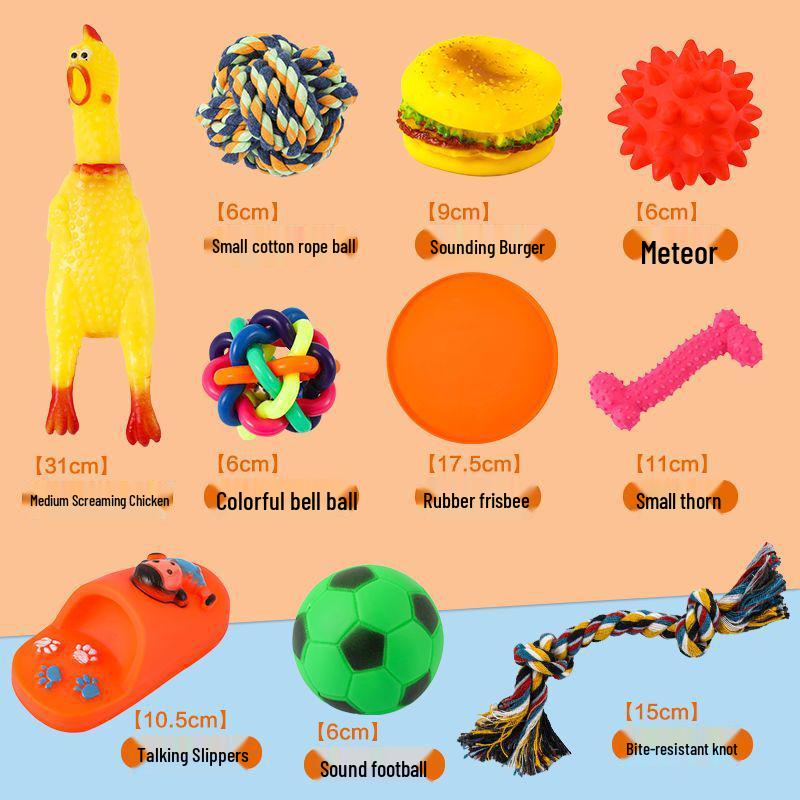 Bite-Resistant Plush Squeaky Chicken Toy for Teething Puppies and Small Dogs