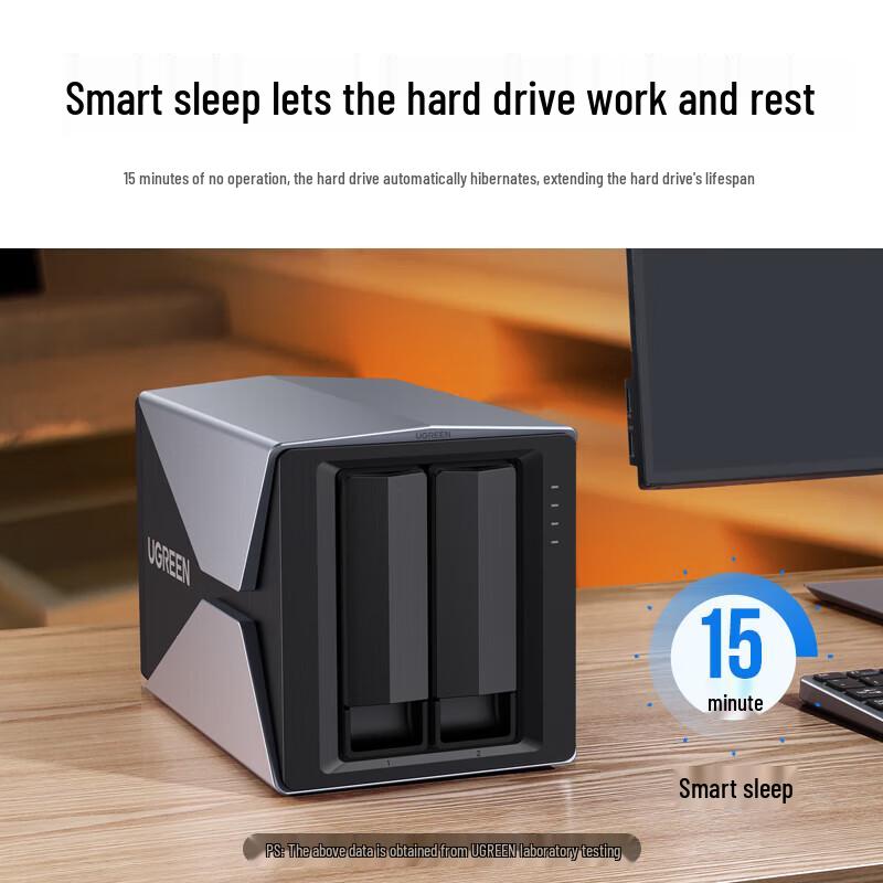 Ugreen 4-Schacht KI NAS-Gehäuse CD320