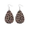 Fashion Leather Earrings Lightweight Faux Leather Leaf Earrings Teardrop Dangle Handmade For Women Girls Jewelry Wholesale