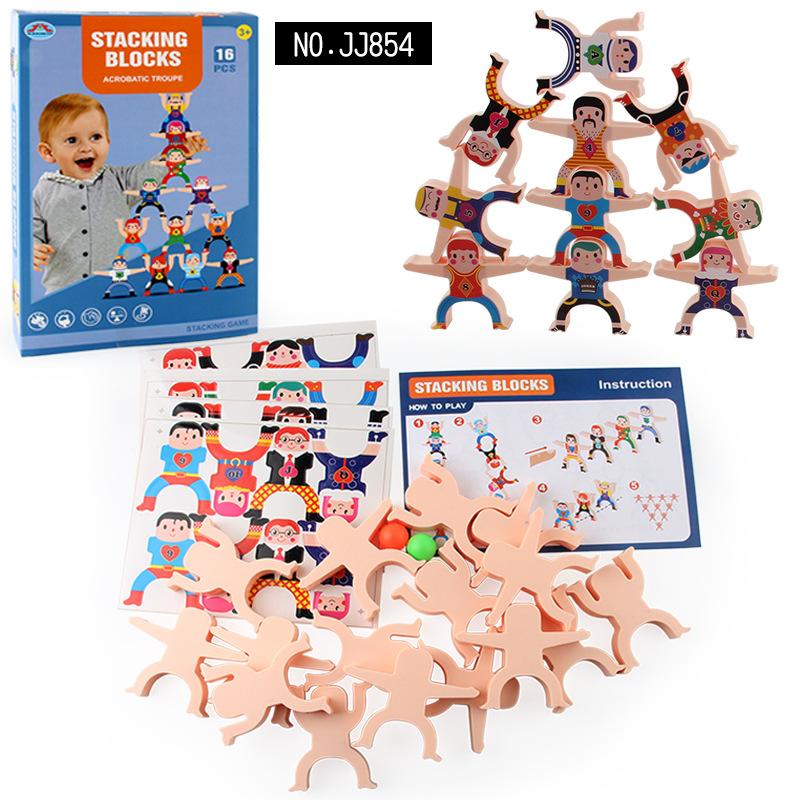 Children'S Hercules Stacking Music Building Block Parent-Child Stacking High Game Balance Stacking Arhat Indoor Decompression Toy