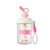Leak-proof Stirring Cup With Straw Drinking Cup Cute 580ML Water Bottles  Fruit Juice