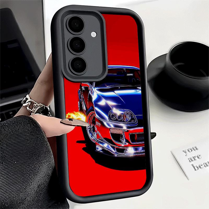 Phone Case for Samsung Galaxy A17 A16 A15 A14 A13 Electroplated Style Sports Car A56 A36 A26 A55 A35 A25 A54 A34 A24 A53 A33 A23