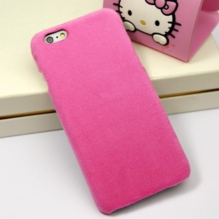 Luxuriöse warme Plüsch-Handyhülle aus Kaninchenfell für Phone 6 6s Plus 7 7Plus Hartschalen-Rückseite