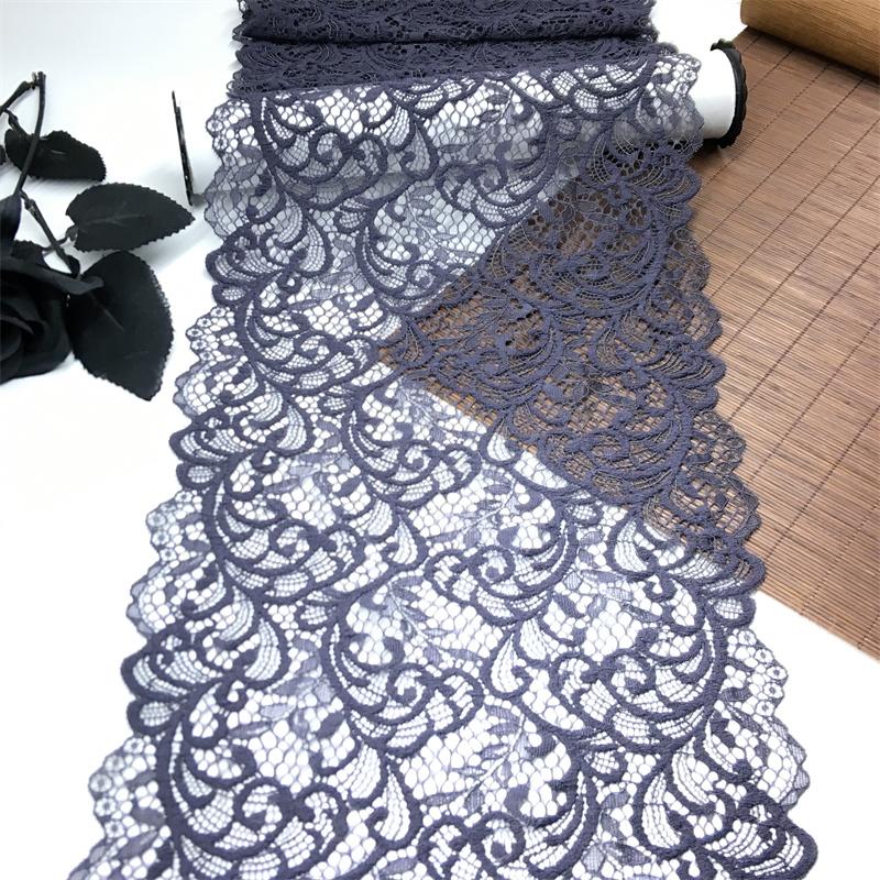 21.5cm Wide Elastic Lace, Hollow Stretch Spandex Lace Fabric for Lingerie, Bra, Underwear, Garment, Sewing & Crafting