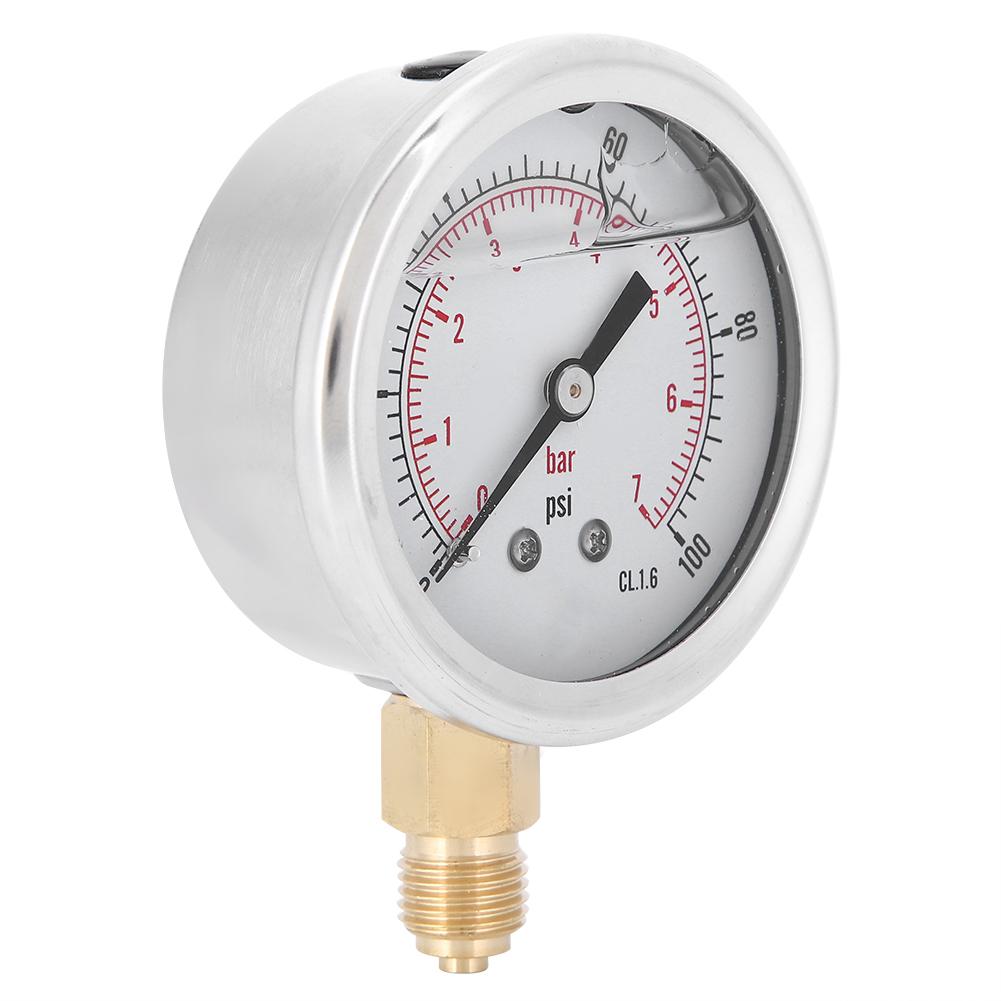 TSPGG6047bar 1 4BSP Y60 Radial Oil Filled Pressure Gauge Instrument for Pressure Measurement