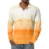 Men's Casual Retro Small V-neck Long-sleeved Top