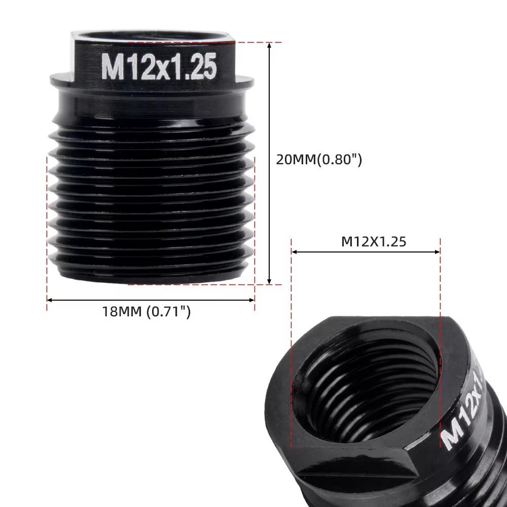 Aluminum Material Shift Knob Adapter Inside Thread Transmission Knob Adapter Thread Adapter