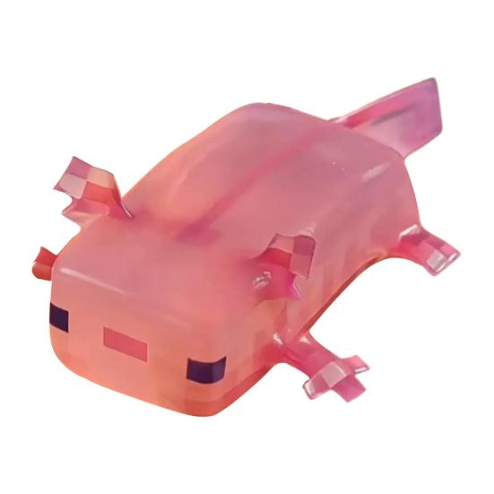

Cute Axolotl Squeeze Toy Pink Pixel Style Axolotl Stress Relief Toy Portable Soft 1pc