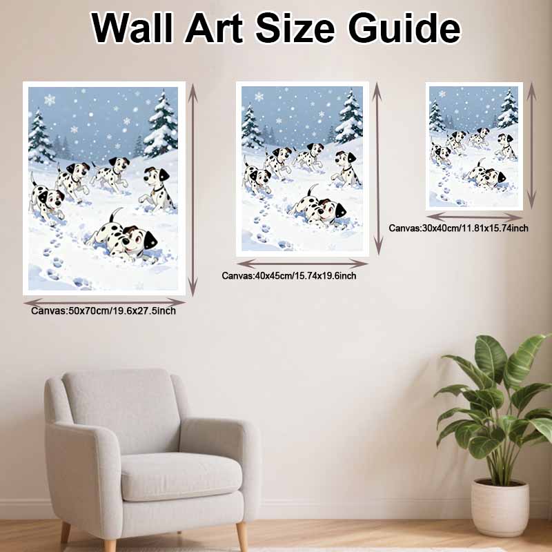 Disney diamond art painting kit Dalmatian puppies handmade diy gifts, wall art crafts, home room decoration
