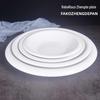 Elegant White Ceramic Tableware: Salad, Pasta, Consommé, Baked Rice, and Creative Drum-Shaped Plates