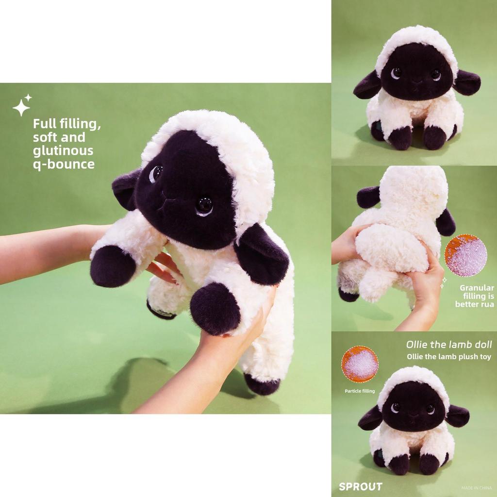 Plush Sheep Soft Toy With Pp Cotton Filling For Kids Bedroom Decor