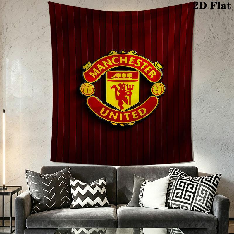 Unbeatable MUFC ForceWall Hanging Printed Fabric Blanket Decorative Tapestries for Bedroom Living Room Home Decor