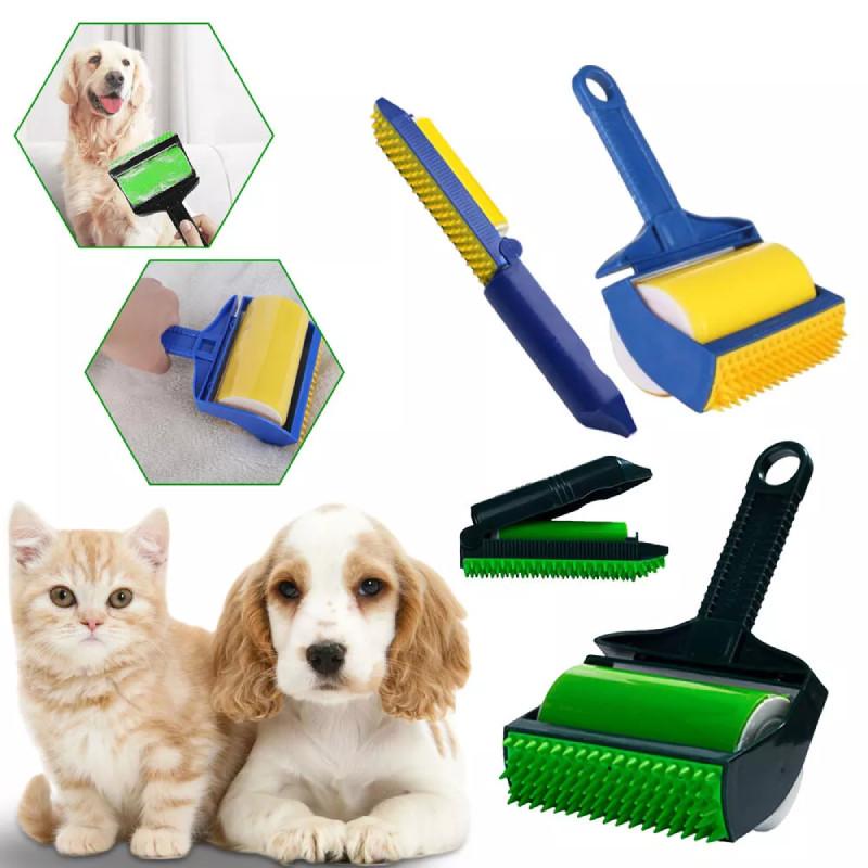 Versatile A3484 Pet Hair Remover Kit Washable Dual Use Convenient Cleaning Tool