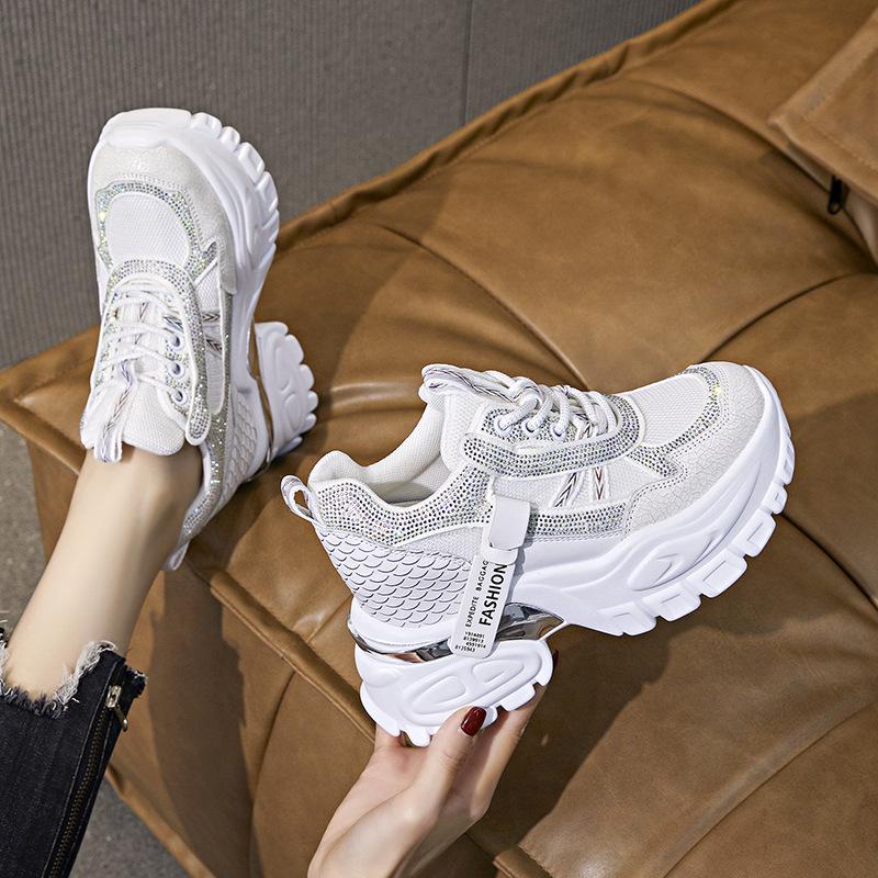 Small Inner Height Increase Autumn and Winter New Sports and Leisure Dad Shoes A