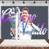 Spanish Football Player Theme Party Decoratiaons Soccer Star Balloon Set Boy Birthday Party Supplies Cr&7 Backdrop Banner Props