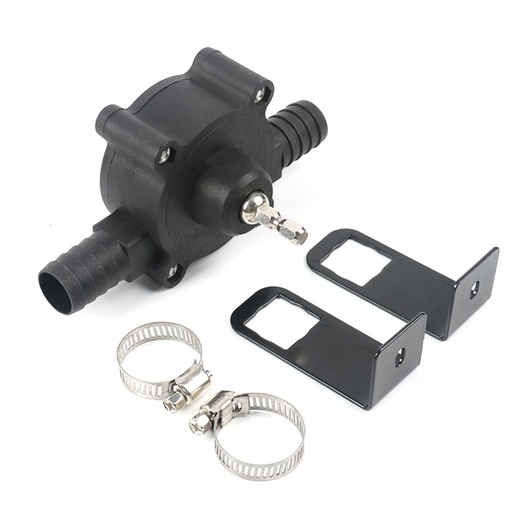 Elektrische Bohrmaschinenpumpe Kleine Haushaltspumpe Handbohrmaschinenbetriebene Pumpe Mini Selbstansaugende Wasserpumpe Schwarz