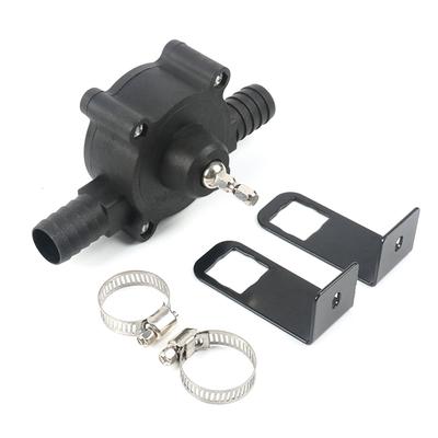 Electric Drill Pump Small Household Pump Hand Drill Driven Pump Mini Self Priming Water Pump Black