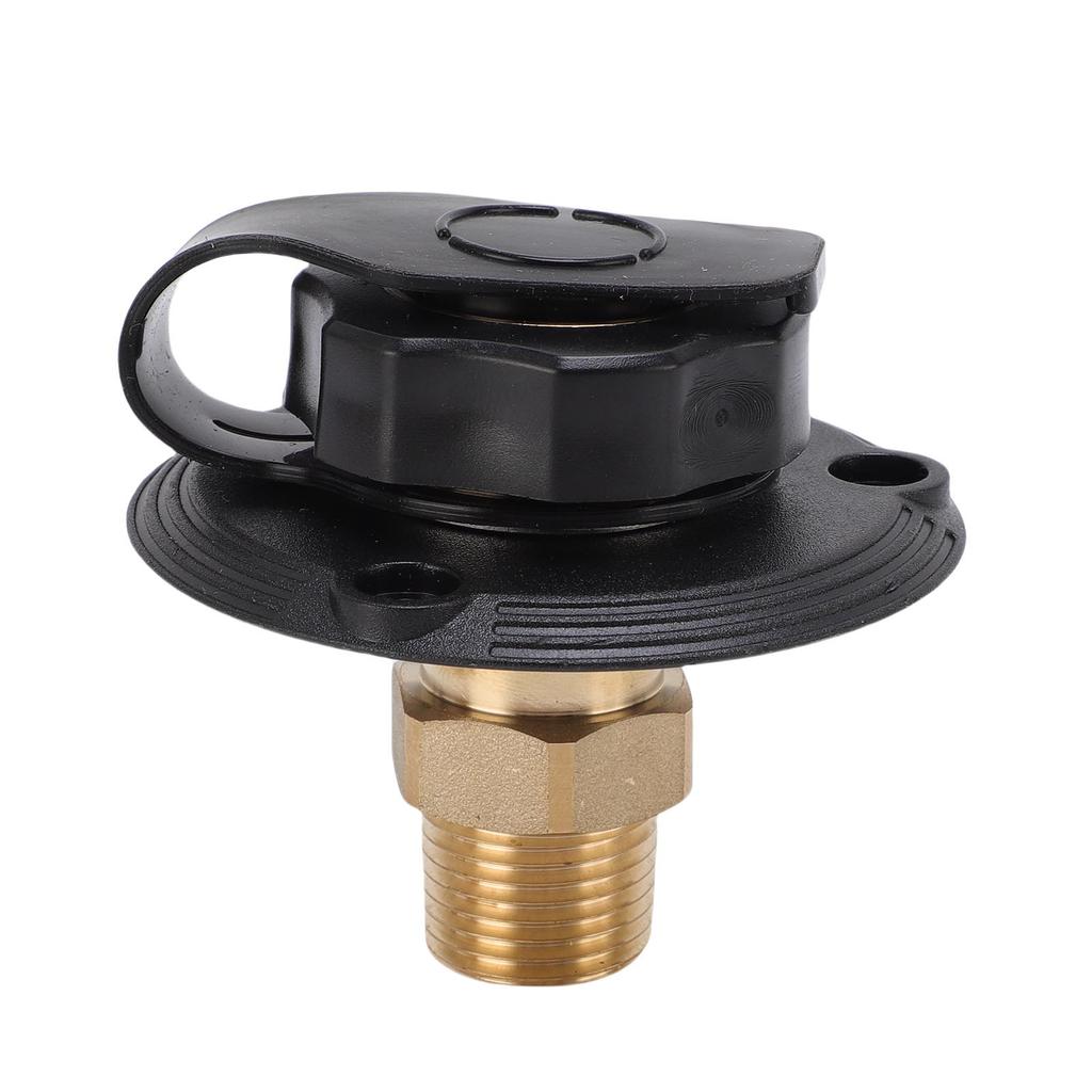 RV City Water Fill Inlet Brass One Way RV Water Inlet Replacement for for RV Trailer Marine