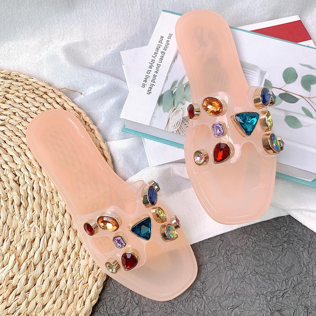 Women's Summer Rhinestone Flip Flops