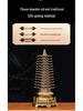 Wenchang Pagoda Resin Figurine: Thirteen-story Ornament for Living Room, Office, or Study Desk