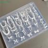 3D Silicone Nail Art Mold Bowknot Bead Chain Design Template DIY Manicure Decorations