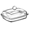 KADAX Butter Dish Butter Keeper with Lid for Butter Glass Container 16 Cm Classic