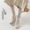 Sock Children's Mid-calf Socks with Antibacterial, Sweat-absorbing, Breathable and All-season Features, Made of Pure Cotton.