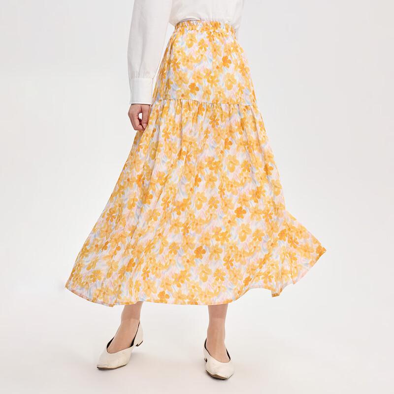 Inman Women s Floral Print A-Line Midi Skirt XL