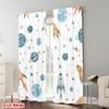 2PCS Digital Printed Curtains, Rocket Astronaut Space Sci-Fi Futuristic, Modern Home Decor Style for Living Room Bedroom Decor