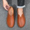Handmade Genuine Leather Men Shoes Soft Casual Leather Shoes Men Loafers Comfortable Moccasins Men Flats Shoes
