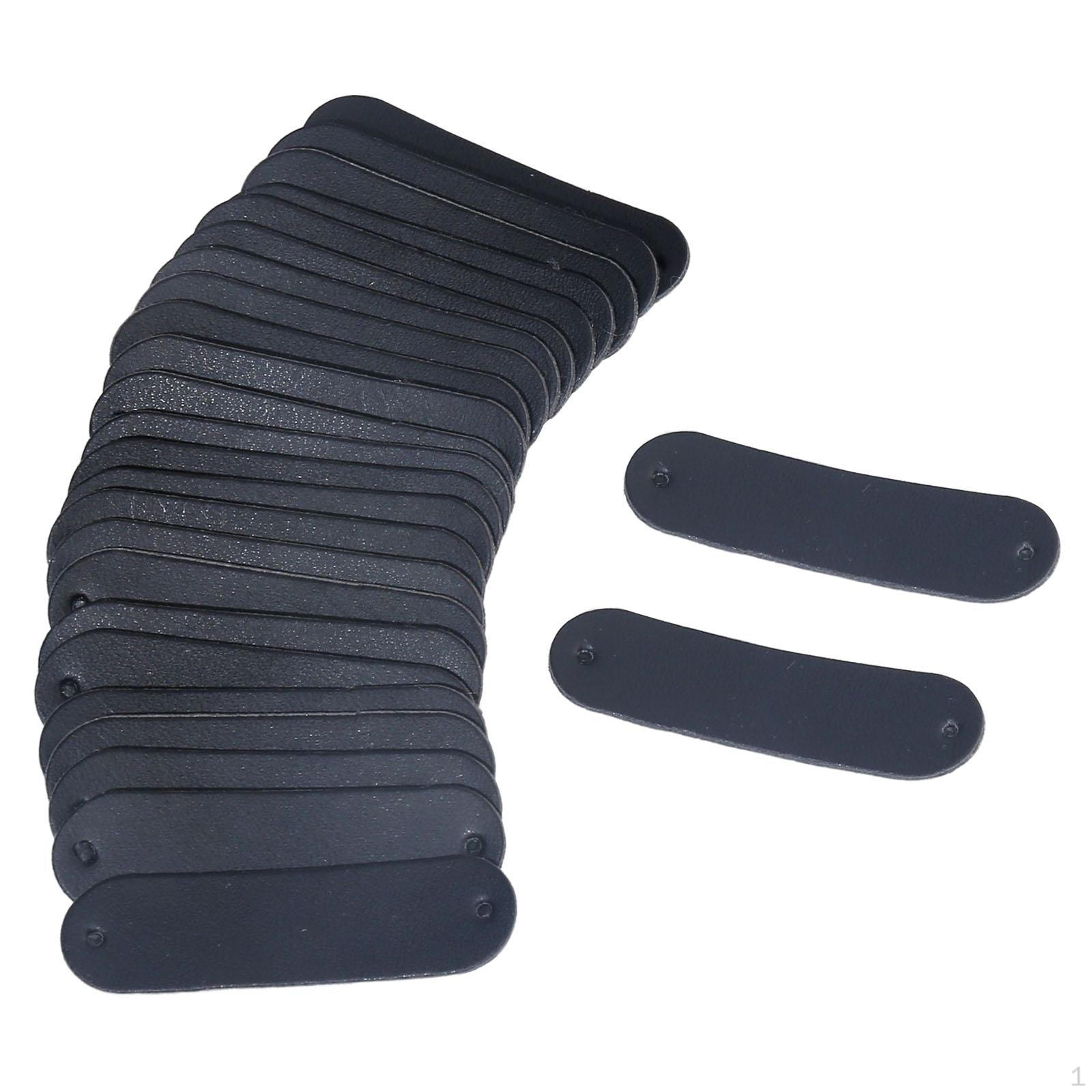 

100 Art Blank Garment Tags DIY Crafts Decor Label Handmade Hardware with Holes for Repairing Jewelry чорний