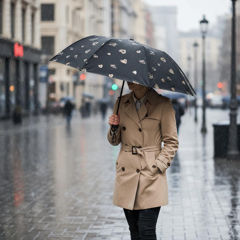 UV Protection Automatic Umbrella Reinforced Rain Umbrella Fashion Sun Umbrella Outdoor Activities