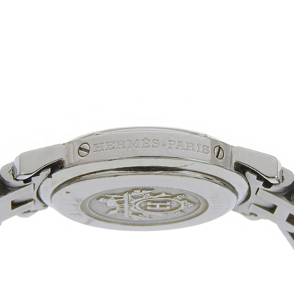 HERMES Clipper Watches CL4.210 BrownDial Stainless Steel Quartz Analog display Women Used